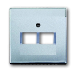 Busch-Jaeger 2CKA001710A3610 &mdash; 1803-02-83 CoverPlates (partly incl. Insert) future&reg;, Busch-axcent&reg; alumiinium silver