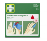 Soft foam bandage, blue, 6 cm x 4.5 m, Cederroth, 51011010
