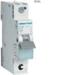 Hager MBS110 &mdash; Miniature Circuit Breaker 1P, 6 kA B-10 A Quick Connect, 1M