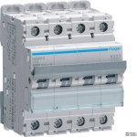 Hager NDN410 &mdash; Miniature Circuit Breaker 4P, 10 A D-Curve, 10 kA, 4M
