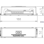 OBO Bettermann 5015111 &mdash; 1809 A Equipotential busbar jaoks outdoor use 50x5mm
