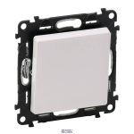 Legrand 752111 &mdash; Change Over Push Button Valena Life 6A, 250V, 2P, 2M, RAL 9003