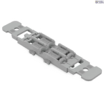 WAGO 221-2512 &mdash; Mounting Carrier koos Strain Relief 2-Way, jaoks Inline Splicing Connector koos Lever, koos Snap-In Mounting Foot, Gray
