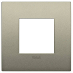 Vimar 19642.13 &mdash; Classic plate 2M metal matt champagne, 19642-13