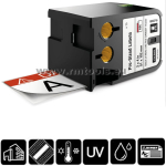 L.Safety XTL 51mmx102mm black/white-dzeltena, 31-8714, DYMO