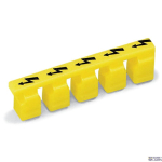 WAGO 280-415 &mdash; Protective Warning Marker koos High-Voltage Symbol, Black, Yellow, jaoks 5 Terminal Blocks