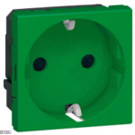 Legrand 077216 &mdash; padrun Outlet Mosaic Standard, 2P+E, 2 mod, Green, 16A