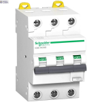 Schneider Electric A9D17316 &mdash; Residual Current Circuit Breaker koos Overcurrent Protection Acti9 iC60 RCBO, 3P, 16A, 10kA, C Curve, 220&ndash;240V AC
