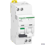 Schneider Electric A9DG3616 &mdash; Residual Current Circuit Breaker koos Overcurrent Protection Acti9 iCV40N, 16 A, 1P+N, B Curve, 6 kA, 30mA