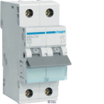 Hager MBN216 &mdash; Circuit Breaker 2P, 6 kA B-16 A, 2M