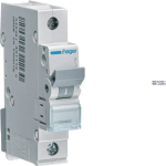 Hager MCN116 &mdash; Circuit Breaker 1P, 6 kA C-16 A, 1M