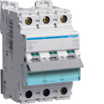 Hager NCN316 &mdash; Miniature Circuit Breaker 3P, 10 kA/15 kA C-16 A, 3M
