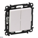 Legrand 752118 &mdash; Push Button Valena Life White, 4P, 6A, 250V, 2M
