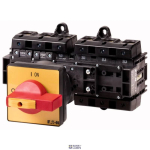 EATON 200619 &mdash; Main Switch T6 160A Rear Mounting 6P Emergency Red/Yellow