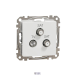 Schneider Electric SDD111481S &mdash; Communication Outlet Insert Sedna Design & Elements SAT, White