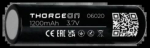THORGEON 06020 &mdash; laetav Li-ion Batterie 18650 3.7V 1200Mah