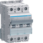Hager NDN320 &mdash; Miniature Circuit Breaker 3P, 10 kA/15 kA D-20 A, 3M