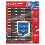 Creative marker komplekt, round tip, SHARPIE, 12 tk, 09-2213421