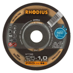 Cutting disks XT38 125x1x22,23 mm, 250-204621, RHODIUS