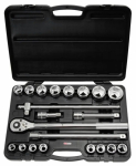padrunikomplekt 3/4'', 21 tk. 19 - 50 mm, KS Tools, 911-0721