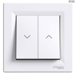 Schneider Electric EPH1300521 &mdash; Frame White, koos, Asfora Blind Control Switch, ilma Screws