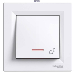 Schneider Electric EPH1700321 &mdash; Push-Button 1P, 10A, White, Terminal
