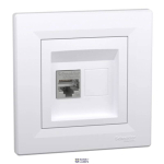 Schneider Electric EPH5000121 &mdash; padrun Asfora, STP, RJ45, Cat 5, White