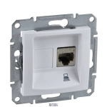 Schneider Electric SDN4300121 &mdash; padrun Outlet Sedna, UTP, RJ45, Cat 5e, White, ilma Frame