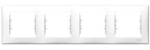 Schneider Electric SDN5800721 &mdash; Frame Sedna, White, 4-Gang