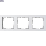 Gira 021322 &mdash; kattepiire E2 Pure White Matt 3-Gang, Halogen-Free Shatter-Proof Thermoplastic