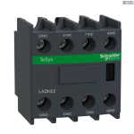 Schneider Electric LADN22 &mdash; Auxiliary Contact Block TeSys Deca, 2NO, kruviklemmid, IP20, Dark hall, 2NC, TeSys D CAD