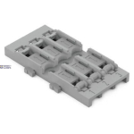 WAGO 221-2523 &mdash; Mounting Carrier 3-Way, jaoks Inline Splicing Connector koos Lever, jaoks Screw Mounting, Gray