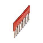 Phoenix Contact 3030323 &mdash; Plug-In Bridge FBS 10-8, 10-Position, 8.2mm Pitch, 41A, Red