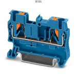 Phoenix Contact 3209523 &mdash; Feed-Through Terminal Block PT 2.5 BU, 1-Position, 24A, Push-In &uuml;hendus, Blue