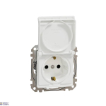 Schneider Electric SDD111023 &mdash; padrun Outlet Sedna Design & Elements, White, Side Earth Shut Screw Lid, professionaalne