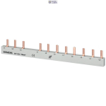 Siemens 5ST3624 &mdash; Pin busbar, 10 mm2 connection: 3-phase/N+8x phase touch-safe jaoks 1F, 4-pole + 8 CB, 1-pole