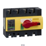 Schneider Electric 28925 &mdash; Switch Disconnector ComPact INS, 4P, 100 A, 250 V DC, Red, IP40, Rotary Handle