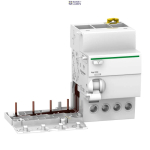 Schneider Electric A9V44425 &mdash; Residual Current Circuit Breaker Module Acti9 iC60, 4P, 25A, Vigi iC60 - Earth Leakage Add-on Block - 300mA - AC Type