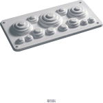 Hager FZ425 &mdash; Gland Plate Univers, jaoks sealed area, koos cut-outs, jaoks, IP44/54