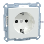 Schneider Electric MTN2300-0325 &mdash; padrun Outlet Merten System M SCHUKO, White, SCHUKO -Outlet, Shutter, screwless terminals, Active, Glossy, System M