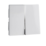 Schneider Electric MTN432525 &mdash; Control Device Cover Plate Merten System M, White, 2-Gang