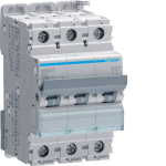 Hager NDN325 &mdash; Miniature Circuit Breaker 3P, 10 kA/15 kA D-25 A, 3M
