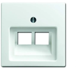 Busch-Jaeger 2CKA001753A0226 &mdash; 1803-02-914 CoverPlates (partly incl. Insert) Busch-balance&reg; SI Alpine white