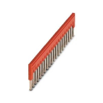 Phoenix Contact 3030226 &mdash; Plug-In Bridge FBS 20-5, 20-Position, 5.2mm Pitch, 24A, Red