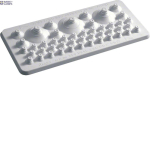 Hager FZ426 &mdash; Gland Plate Univers, jaoks not sealed area, jaoks perforation