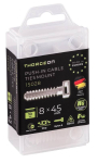 THORGEON 15028 &mdash; Screw Saddle kaabel Support 8x45 white (10 tk)