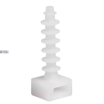 THORGEON 15029 &mdash; Push-In kaabel Ties Mount 6x34 white (100pcs)