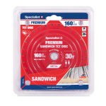 Cutting disks 160x30Tx20mm, Sandwich PREMIUM, SPECIALIST+, 51-4-16030