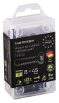 THORGEON 15032 &mdash; Screw Saddle kaabel Support 8x45 must (10 tk)