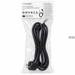 THORGEON 19032 &mdash; SCHUKO Plug kaabel 3m, 3&times;1.0mm&sup2;, 16A 250V~Max:3680W, IP20 must
